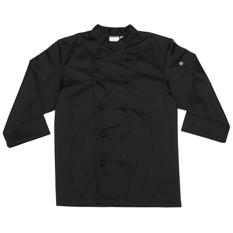 Chef Works Men's Montpellier Chef Coat, Black, X-Large - Image 5